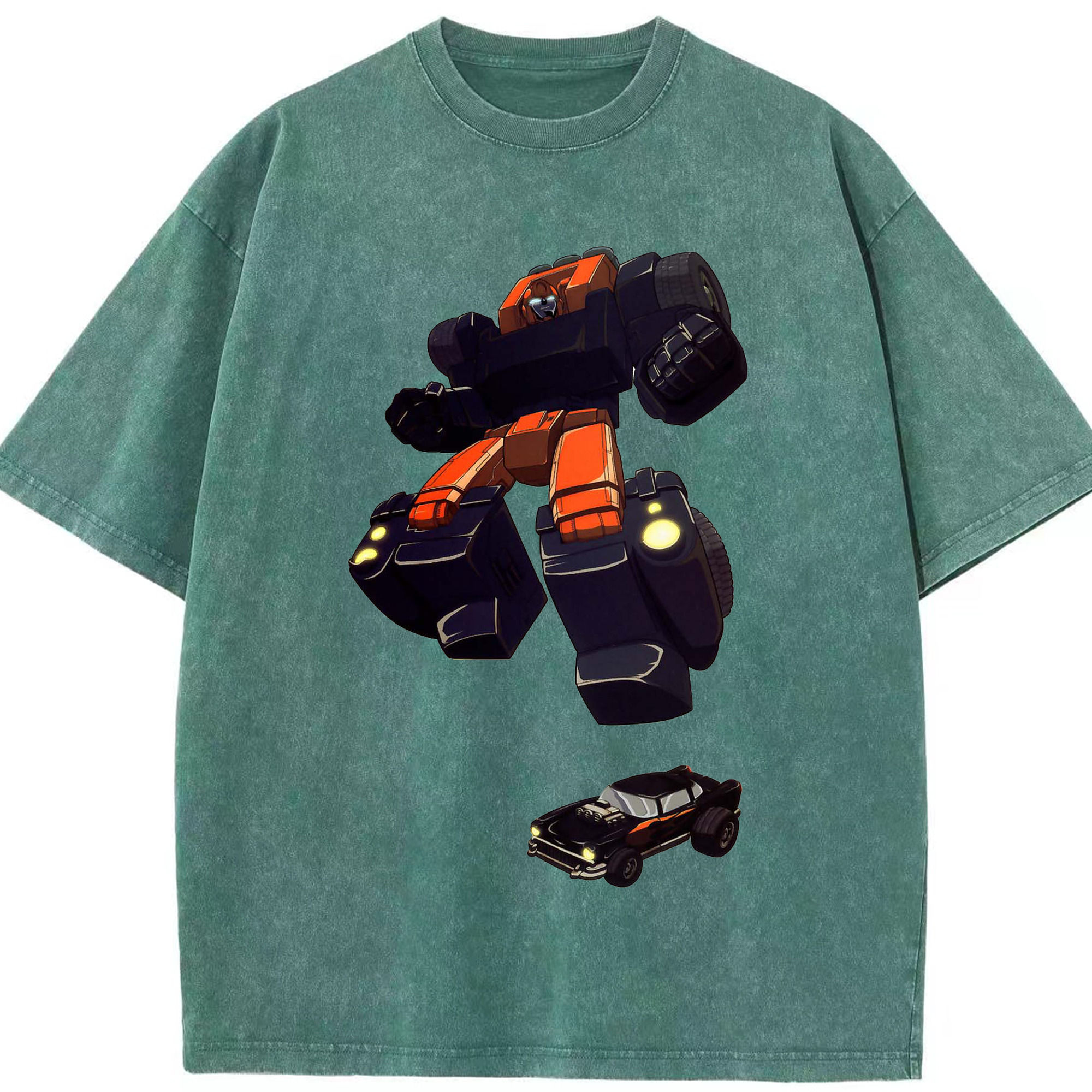 （画像用）  綿100% ヴィンテージ風 半袖Tシャツ（フロントプリント）